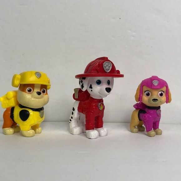 paw patrol rubble marshall skye action figures heads turn 2 inch replacements - Picture 2 of 7